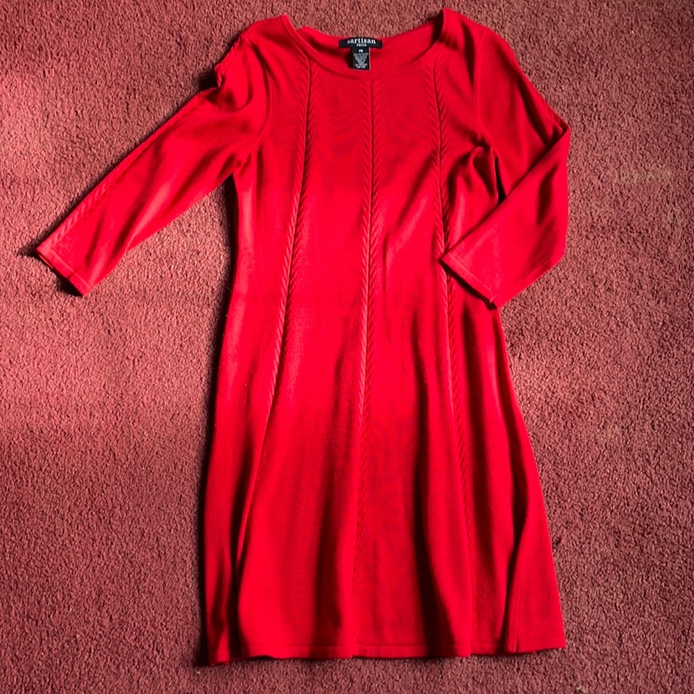 Sweater 3/4 sleeve dress